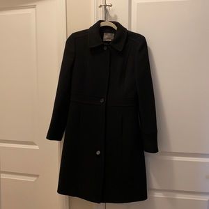 Classic lady day coat in Italian double-cloth wool